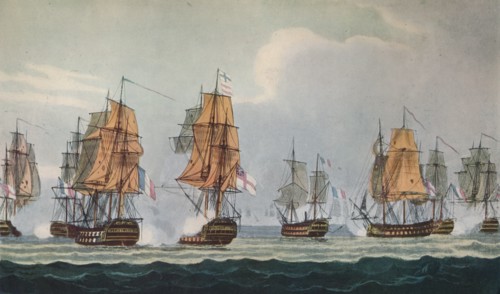 'Strachan's Action off Ferrol', c1806. Artist: Thomas Whitcombe.
