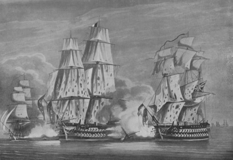 'Capture of the 'Rivoli', c1813. Artist: John Heaviside Clark.