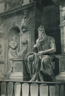Moses, sculpture by Michelangelo in the Church of San Pietro in Vincoli, Rome, Italy, c1926 (1927). Artist: Eugen Poppel.