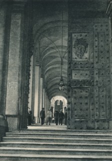 Entrance of the Vatican from St Peter's Square, Rome, Italy, 1927. Artist: Eugen Poppel.