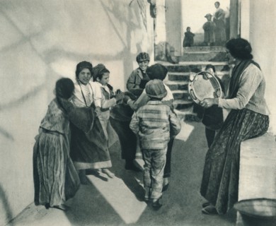 Tarantella, Capri, Italy, 1927. Artist: Eugen Poppel.