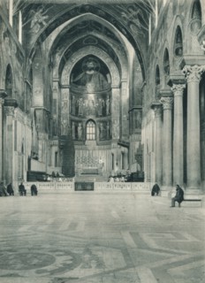 Interior of Monreale Cathedral, Sicily, Italy, 1927. Artist: Eugen Poppel.