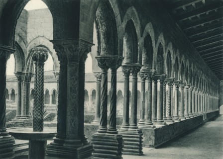 Cloisters of the Benedictine Monastery, Monreale, Sicily, Italy, 1927. Artist: Eugen Poppel.