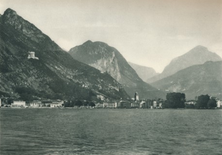 Riva del Garda from Lake Garda, Italy, 1927. Artist: Eugen Poppel.
