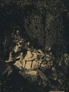 'Night Scene at Puebla', c1895, (1896). Artist: Mortimer Luddington Menpes.