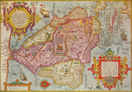 'Map of Peru', c1599. Artist: Arnoldus Florentius.