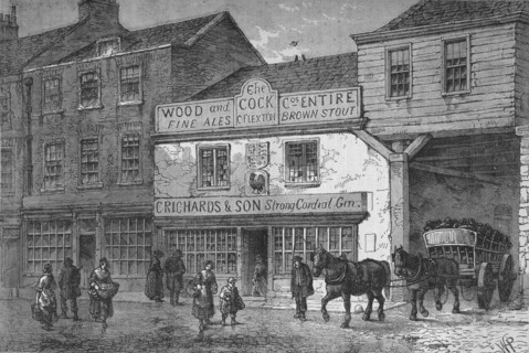 The old Cock Tavern, 4 Tothill Street, Westminster, London, 1875 (1878). Artist: Unknown.