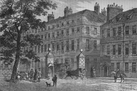 Storey's Gate, St James's Park, Westminster, London, c1820 (1878). Artist: Unknown.