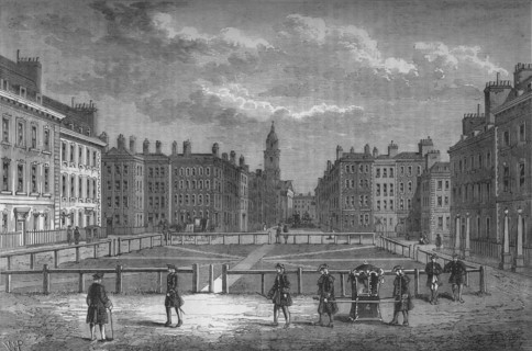 Hanover Square, Westminster, London, in 1750, c1800 (1878). Artist: Unknown.