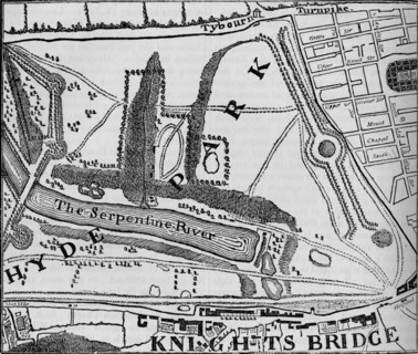 Map of Hyde Park, London, 1748 (1878). Artist: John Pine.