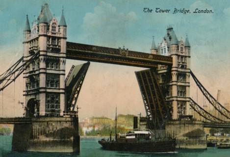 'The Tower Bridge', 1915, (c1900-1930). Artist: Unknown.