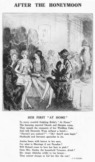 After the Honeymoon - ''Her First At Home', 1927. Artist: Unknown.