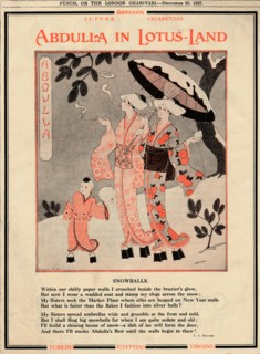 'Abdullas in Lotus-Land - Snowballs', 1927. Artist: Unknown.