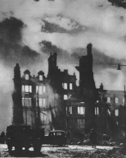 'Dawn Breaks to find the city transfigured after a night of hell', 1941 (1942). Artist: Unknown.