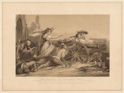 'The Defence of Saragoosa, 1808-9', (1878). Artist: William Home Lizars.