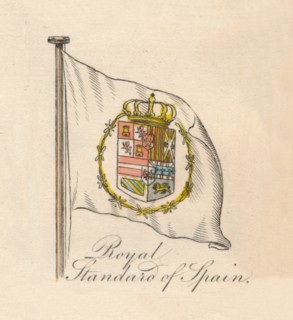 'Royal Standard of Spain', 1838. Artist: Unknown.