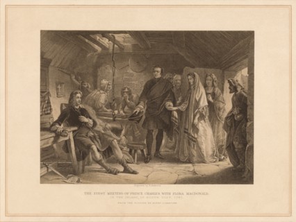 'The First Meeting of Prince Charles with Flora Macdonald', 1747 (1878). Artist: Robert Anderson.