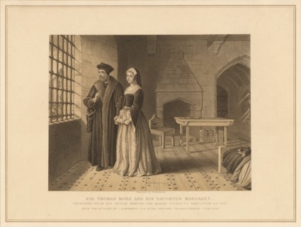 'Sir Thomas More and his Daughter Margaret', (1878). Artist: Robert Anderson.