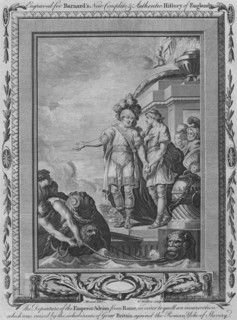 'The Departure of the Emperor Adrian from Rome in order to quell an insurrection which was raised by Artist: William Walker.