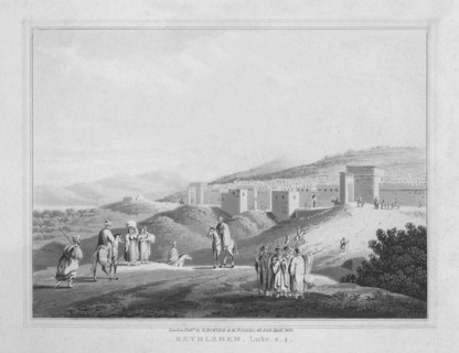 'Bethlehem. Luke, 2.4', 1830. Artist: J Clarke.