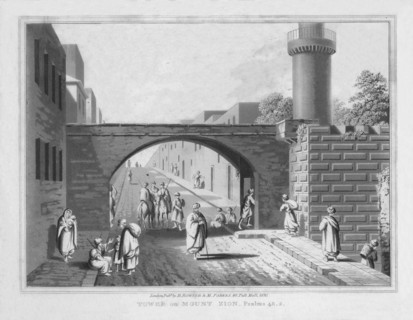 'Tower on Mount Zion. Psalms 48. 2.', 1830. Artist: J Clarke.