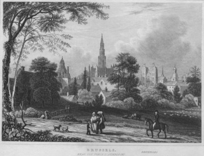 'Brussels, near the Porte D'Anderlecht', 1850. Artist: Shury & Son.