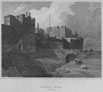 'Carlisle Castle, Cumberland', 1814. Artist: John Greig.