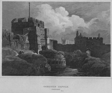 'Carlisle Castle, Cumberland', 1814. Artist: John Greig.