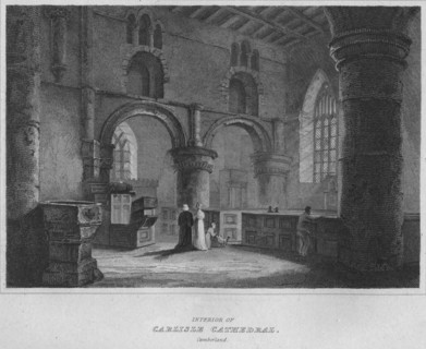 'Interior of Carlisle Cathedral. Cumberland', 1814. Artist: John Greig.