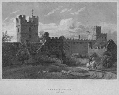 'Naworth Castle, Cumberland', 1814. Artist: John Greig.