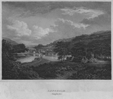 'Langholm, Dumfrieshire', 1814. Artist: John Greig.