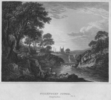 'Gillknocky Tower, Dumfrieshire', 1814. Artist: John Greig.