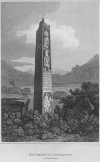 'Monument at Bewcastle. Northumberland', 1814. Artist: John Greig.