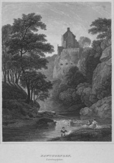 'Hawthornden, Edinburghshire', 1814. Artist: John Greig.