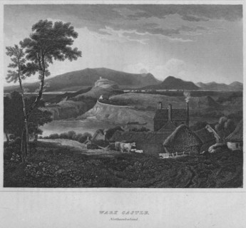 'Wark Castle, Northumberland', 1814. Artist: John Greig.