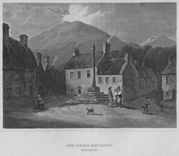 'The Cross, Melrose, Roxburghshire', 1814. Artist: John Greig.