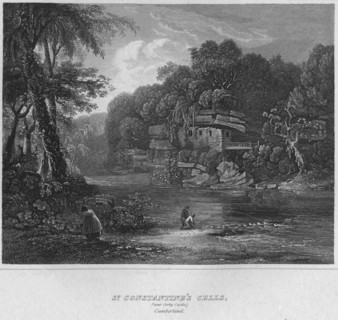 'St. Constantine's Cells, (near Colby Castle.) Cumberland', 1814. Artist: John Greig.