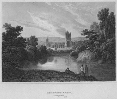 'Jedburgh Abbey, Roxburghshire', 1814. Artist: John Greig.