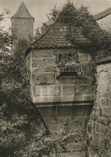 'Rothenburg o. d. T. - Bow-window in the town-wall', 1931. Artist: Kurt Hielscher.