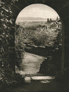 'Schwabisch-Hall. View from the Limburg towards the Komburg', 1931. Artist: Kurt Hielscher.