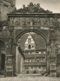 'Bamberg - View of the Old Residence courtyard', 1931. Artist: Kurt Hielscher.