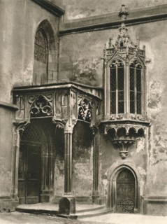 'Wertheim a. Main - Porch and choir of the Parochial Church', 1931. Artist: Kurt Hielscher.