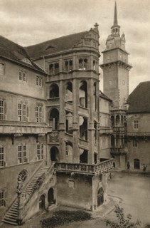 'Torgau - Hartenfels Castle courtyard', 1931. Artist: Kurt Hielscher.