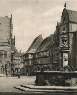 'Halberstadt - Marketplace', 1931. Artist: Kurt Hielscher.
