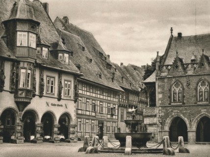 'Goslar - Marketplace', 1931. Artist: Kurt Hielscher.