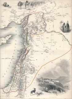 Map of Syria, 1851. Artist: John Tallis.