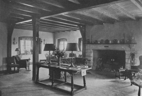 General view of lounge, Oakland Golf Club, Bayside, New York, 1923.  Artist: Unknown.