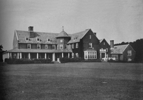 Elevation of the clubhouse, Essex County Club, Manchester, Massachusetts, 1925. Artist: Unknown.