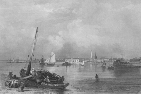 'Southampton', 1859. Artist: Edward Francis Finden.