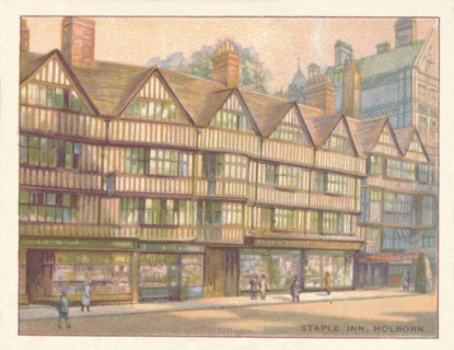 'Staple Inn, Holborn', 1929. Artist: Unknown.